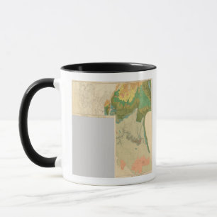 Mug Feuilles de cartes géologiques