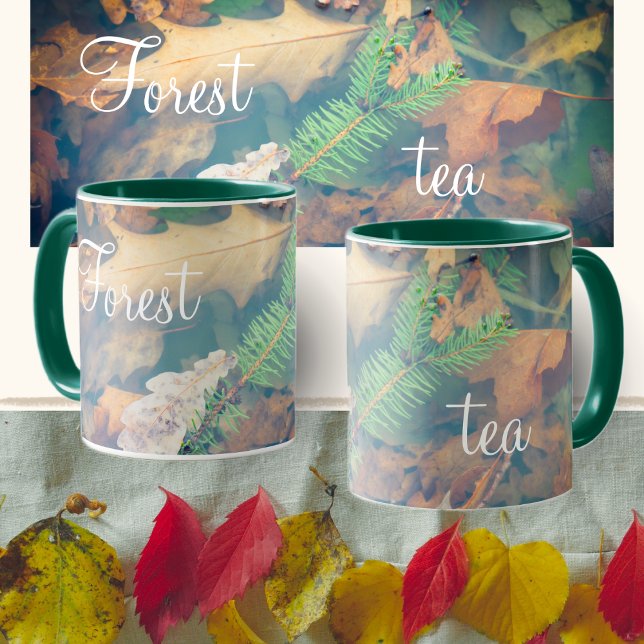 Mug Feuilles de chêne orange sous l'eau (Créateur téléchargé)