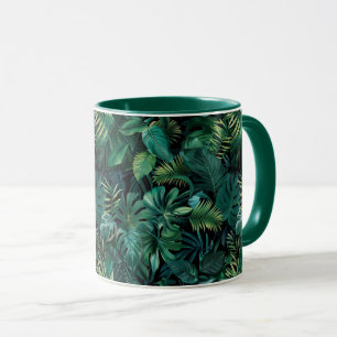 Mug Feuilles de la forêt tropicale tropicale