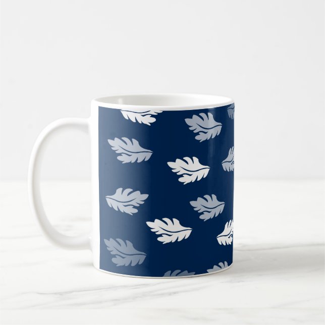 Mug Feuilles de la marine Blue Antique Motif (Gauche)