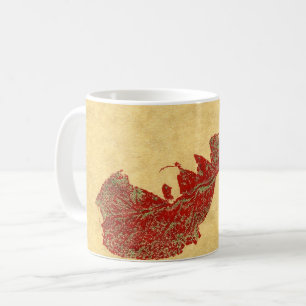 Mug Feuilles de la nature Imprimer feuille déchirée d'