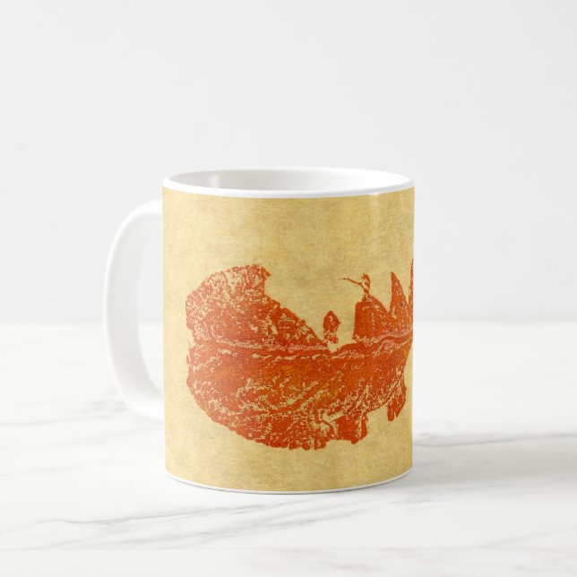 Mug Feuilles de la nature Imprimer l'automne déchirée  (Devant gauche)