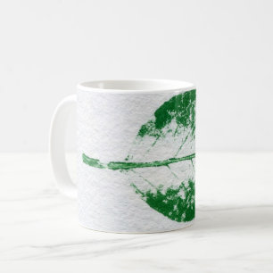 Mug Feuilles de la nature Imprimer vert sur pomme de p