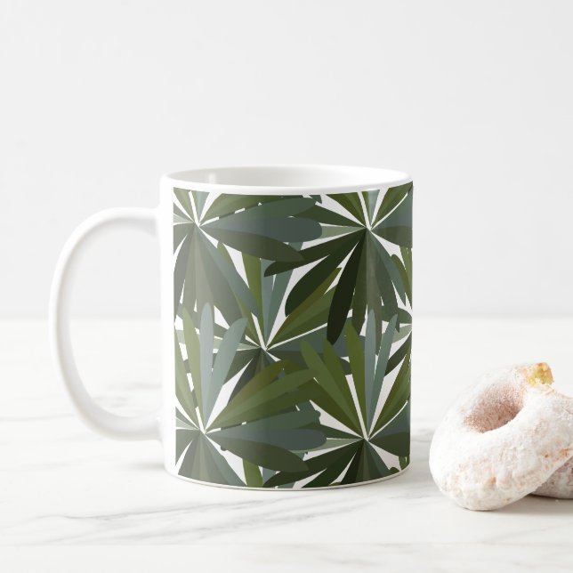 Mug Feuilles de Lupine verte (Avec donut)