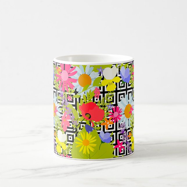 Mug Feuilles De Palmiers Et Fleurs (Créateur téléchargé)