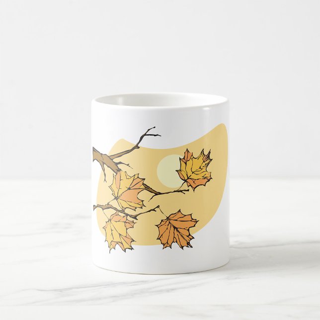 Mug Feuilles d'érable d'automne avec Branches et couch (Créateur téléchargé)