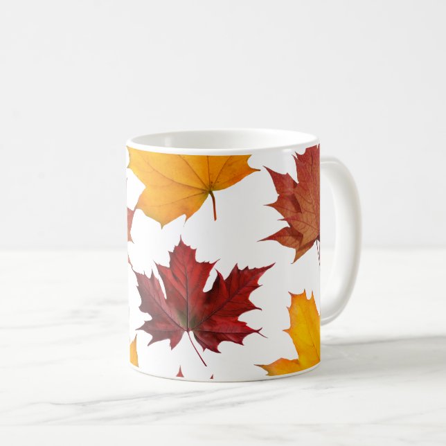 Mug Feuilles d'érable de l'automne (Devant droit)