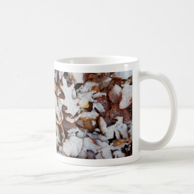 Mug Feuilles d'hiver dans la nature des neiges (Droite)