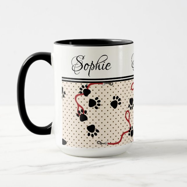 Mug Feuilles et pattes de muscade (Gauche)