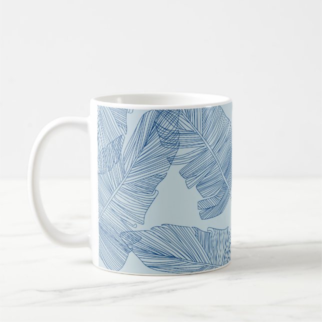 Mug Feuilles floraux : Illustrations Vintages. (Gauche)