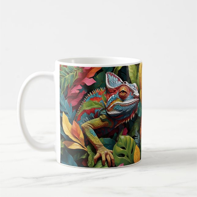 Mug Feuilles Lizard et couleur (Gauche)