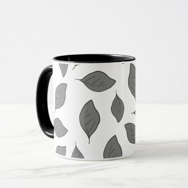 Mug Feuilles motif mignons (Devant gauche)