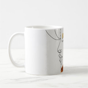 Mug Feuilles tropicaux, Design Motif sans couture.