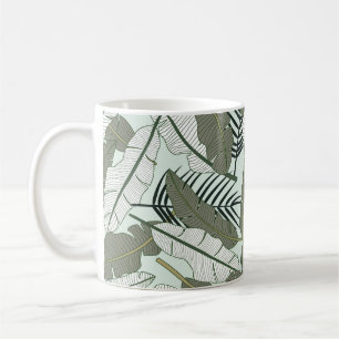Mug Feuilles tropicaux motif sans couture