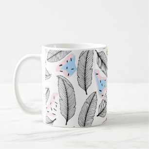 Mug Feuilles tropicaux. Motif sans couture botanique.