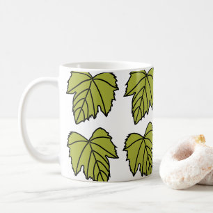 Mug Feuilles Vertes de Vigne de Raisin