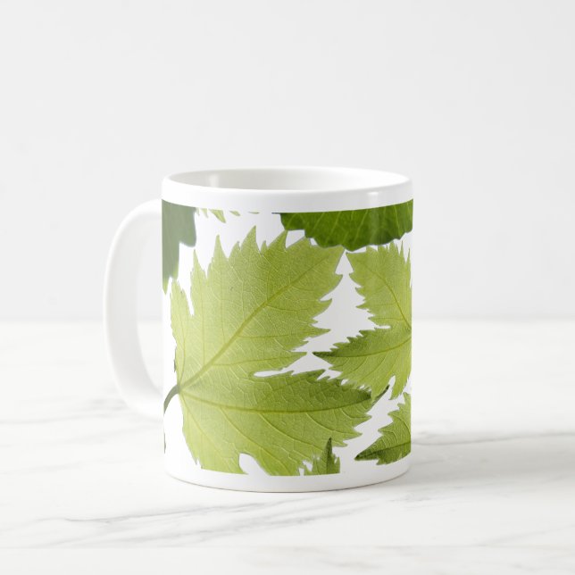 Mug Feuilles verts de vigne (Devant gauche)