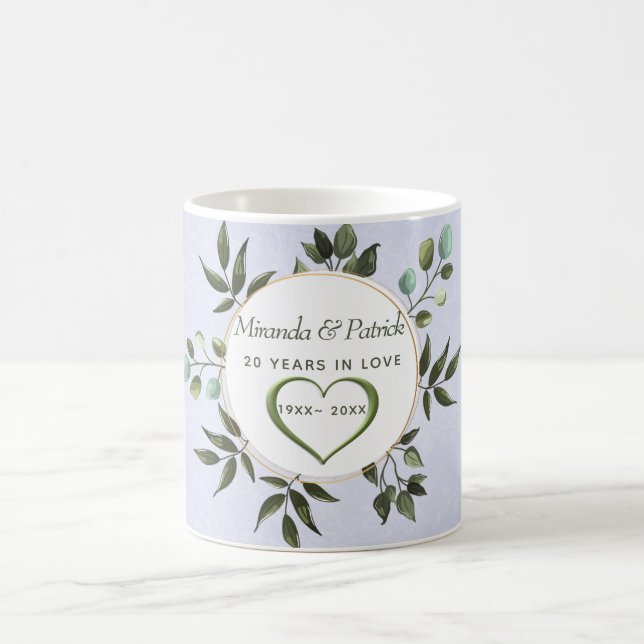 Mug Feuilles verts Sage (Centre)