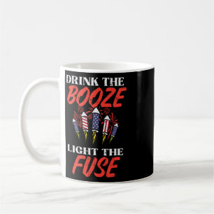 Mug Feux d'artifice drôles de Fête nationale américain