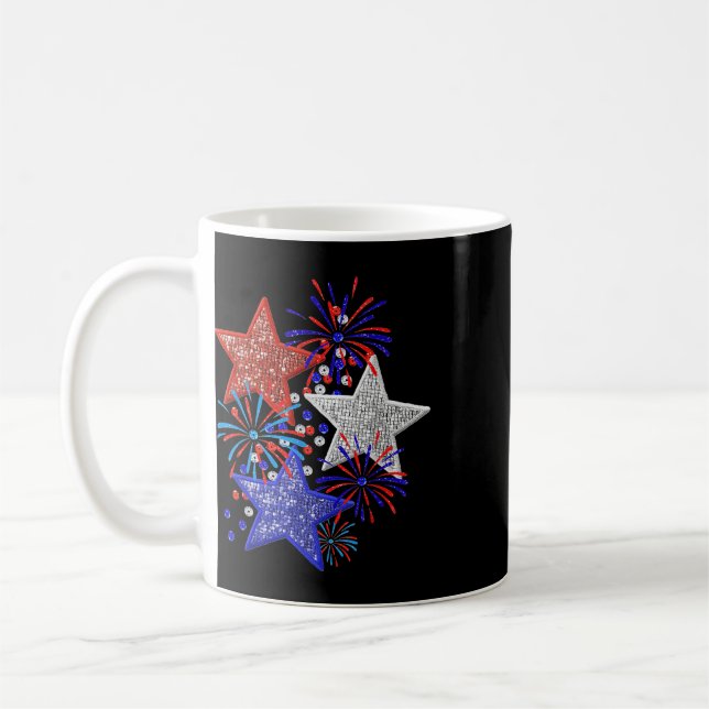 Mug Feux d'artifice du 4 juillet (Gauche)