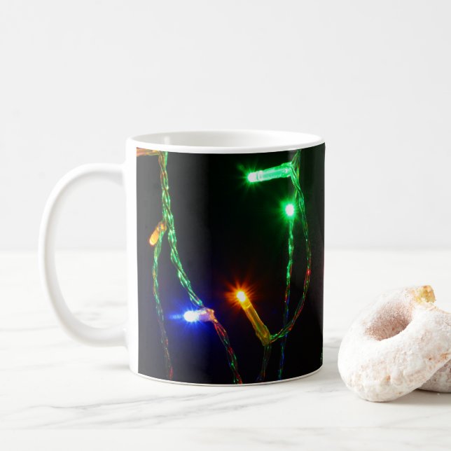Mug Feux de Noël colorés (Avec donut)