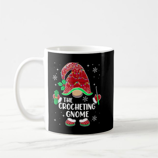 Mug Feux de Noël Gnome Crochet Yarn Matchin (Gauche)