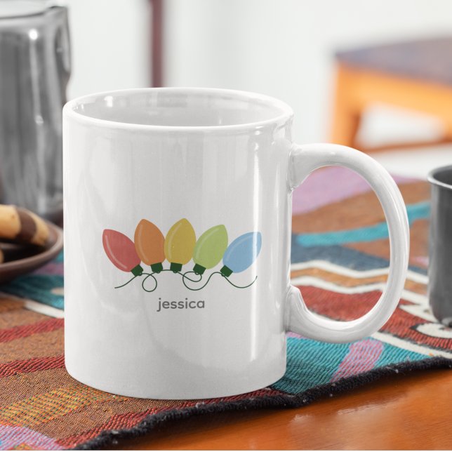 Mug Feux graphiques modernes Noël (Créateur téléchargé)