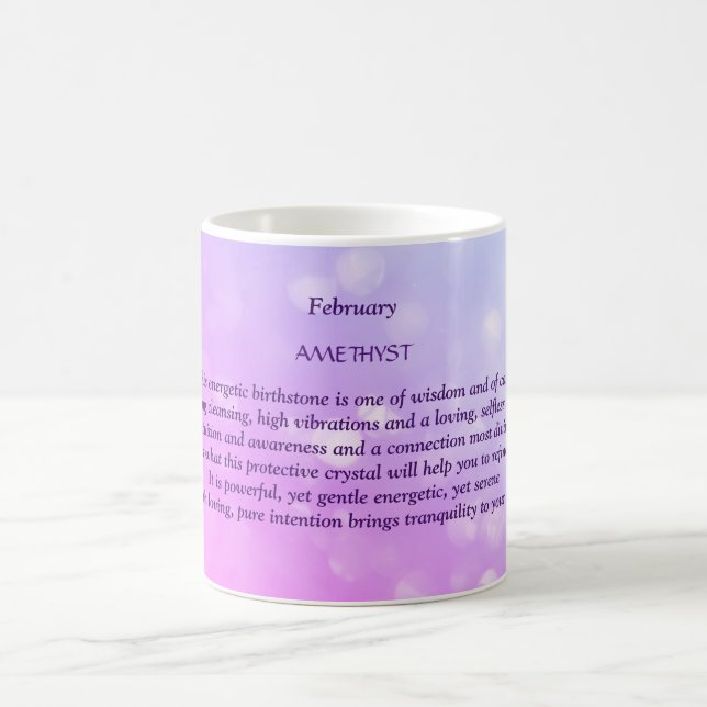Mug Février Amethyst Birthstone (Centre)