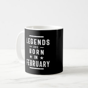 Mug Février Anniversaire Les Légendes Cadeaux Sont Nés