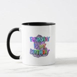 Mug Février est mon anniversaire (pierre)