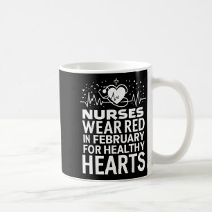 Mug Février Nous Portons Rouge Cardiopathie Sensibilis