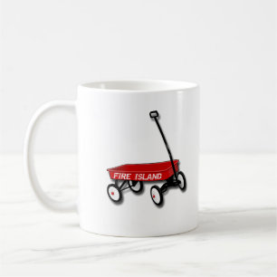 Mug FI NY Fire Island chariot rouge plage océan kismet
