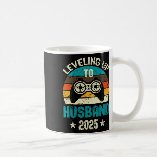 Mug Fiançailles Tee Pour Gamer Groom Leveling Jusqu'À