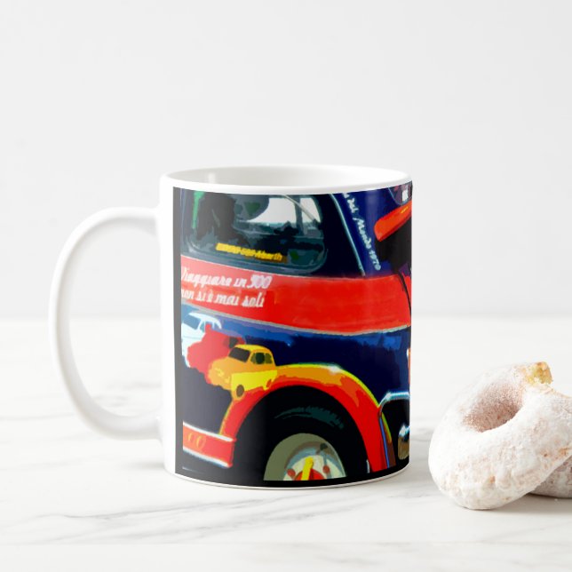 Mug Fiat 500 Camion classique (Avec donut)