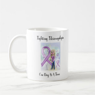 Mug "Fibromyalgie de combat un jour à la fois "