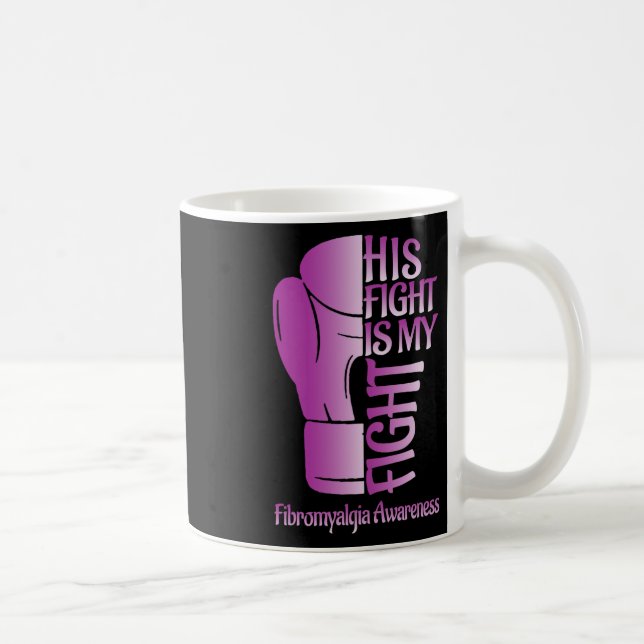 Mug Fibromyalgie Sensibilisation Ribbon Gants en boîte (Droite)
