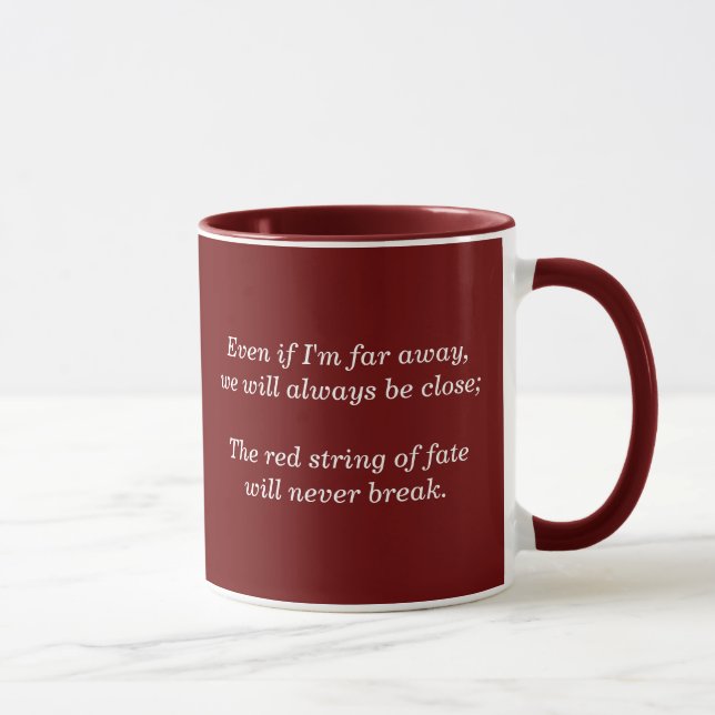 Mug Ficelle rouge de destin (Droite)