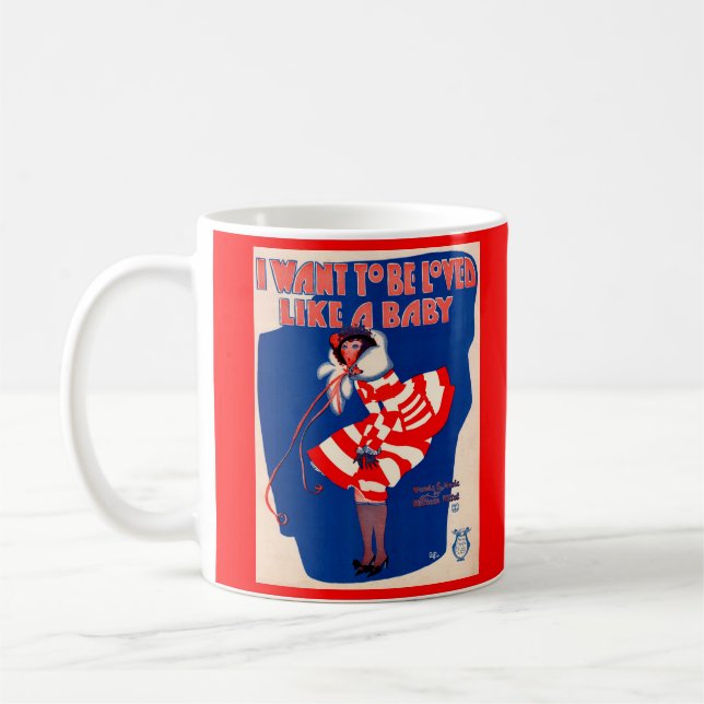 Mug Fiche de 1923 : Je veux être aimé comme un bébé (Gauche)