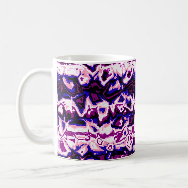 Mug Fidèle à la mode Boho Rétro Marbré Rayures Fierté  (Gauche)