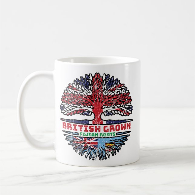 Mug Fidji Fijian Royaume-Uni British Tree Roots (Gauche)