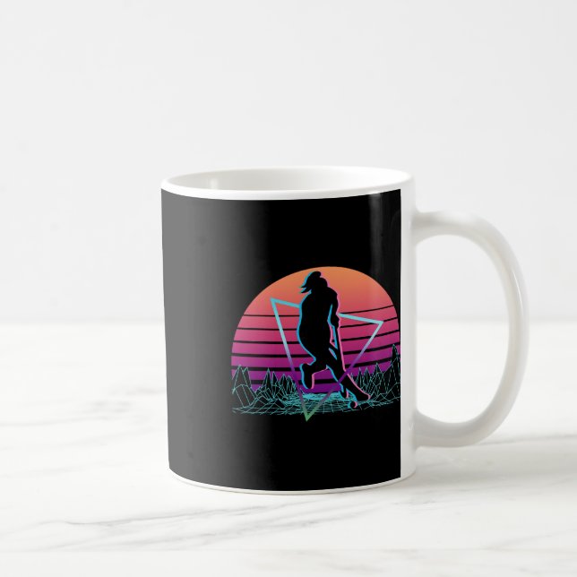 Mug Field Hockey Player Retro _1  (Droite)