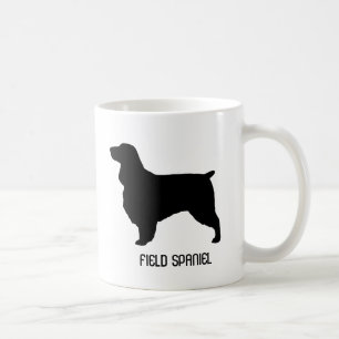 Mug Field Spaniel Chien race Silhouettes Personnalisé