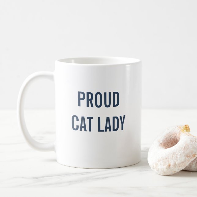 Mug Fier chat Lady Blue Chat (Avec donut)