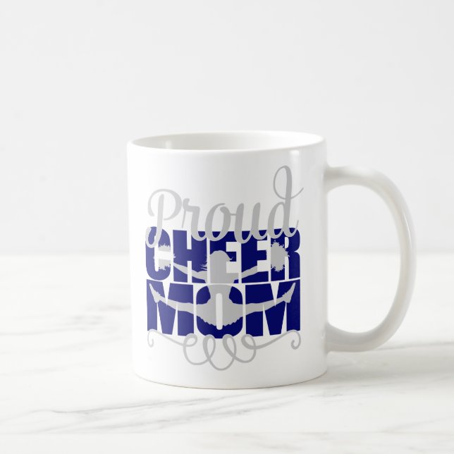 Mug Fier Cheer Maman en bleu (Droite)