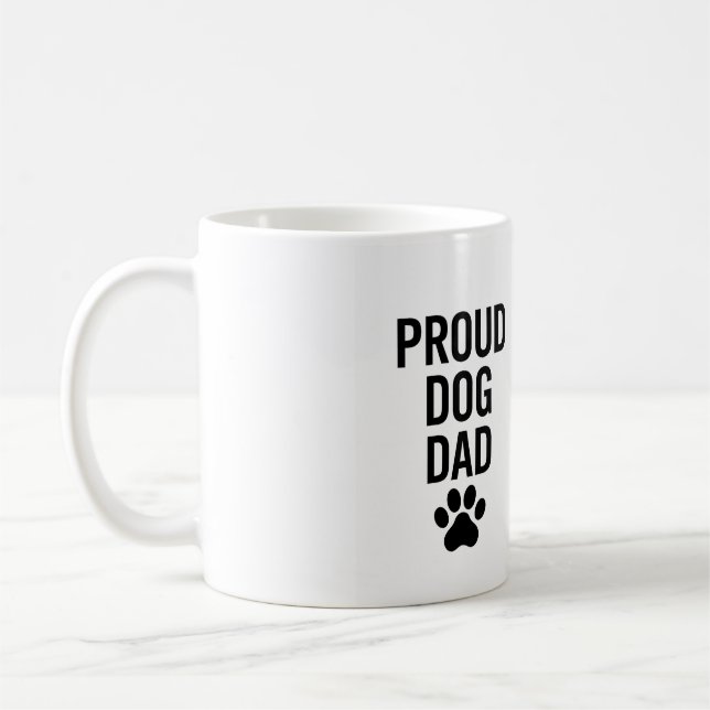 Mug Fier chien papa - Drôle animal de compagnie Lover  (Gauche)