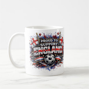 Mug FIER D'APPUYER L'Angleterre Fan de Football 2026