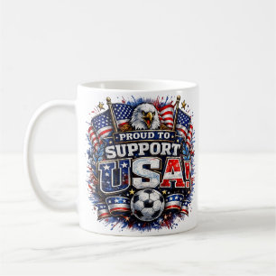 Mug FIER DE SOUTENIR USA Fan de foot Américain