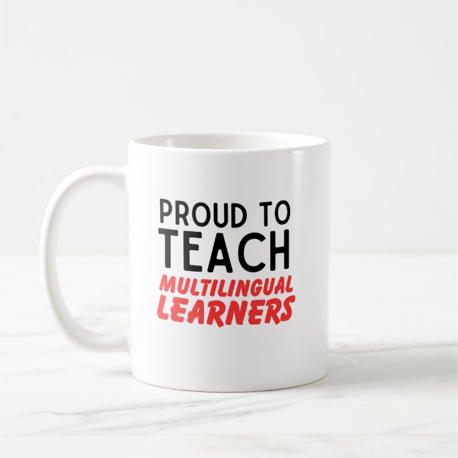 Mug Fier D'Enseigner Les Apprenants Multilingues Pour  (Gauche)