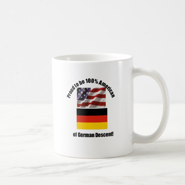 Mug Fier d'être Américain d'Allemand de descente (Droite)