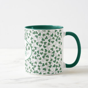 Mug Fier d'être des Shamrocks verts irlandais en blanc